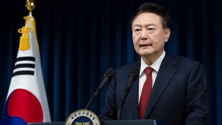 South Korean president refuses to talk after finally being arrested over martial law