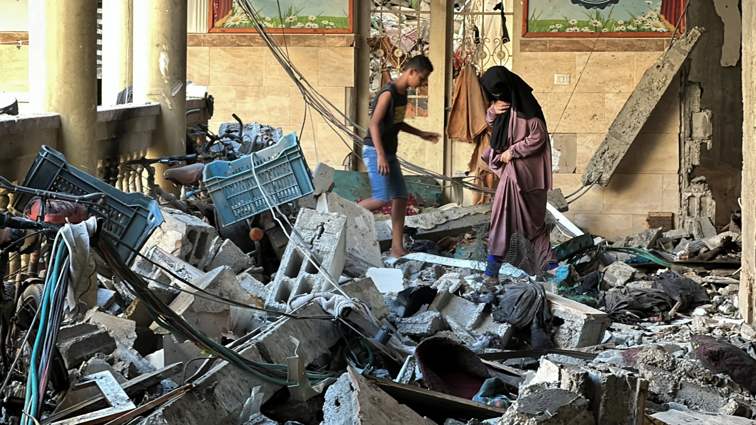 Israeli airstrikes kill more than 30 people in Gaza – including more than a dozen women and children